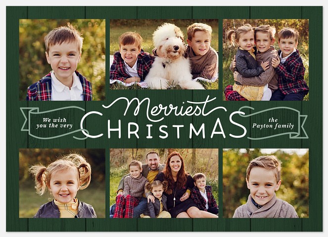 Barnwood Banners Holiday Photo Cards