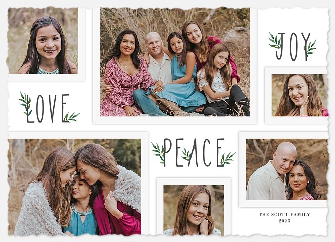 Handwritten Pine Holiday Photo Cards