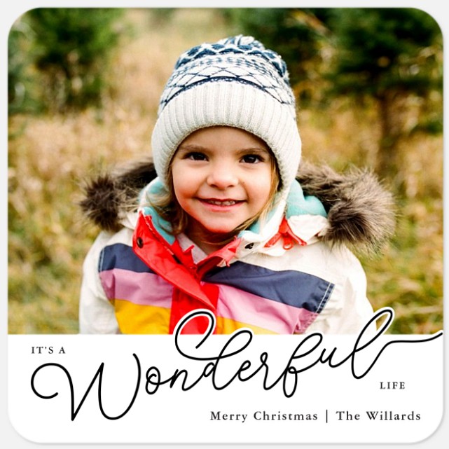 Simply Written Holiday Photo Cards