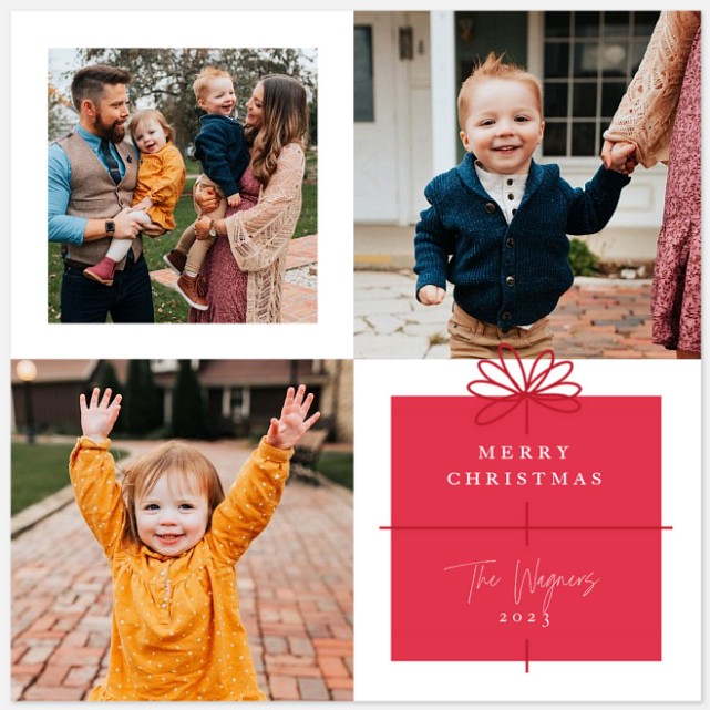 Squared Off Holiday Photo Cards