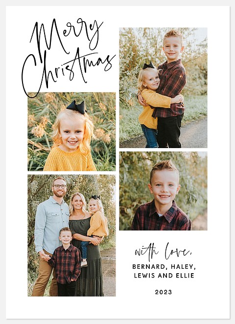 Classic Collage Holiday Photo Cards