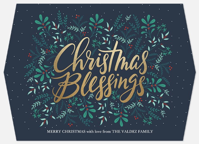 Blessed Night Holiday Photo Cards