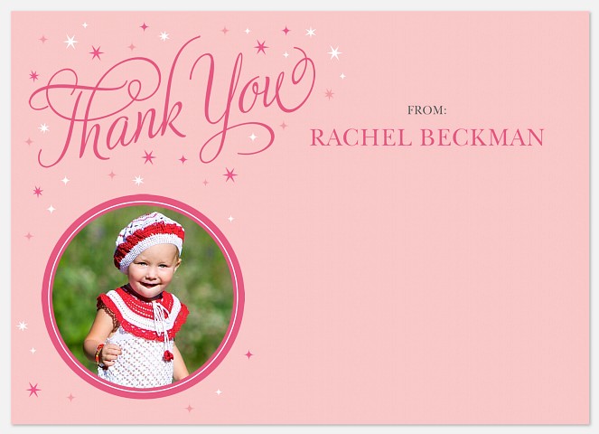 Princess Star Thank You Cards for Kids