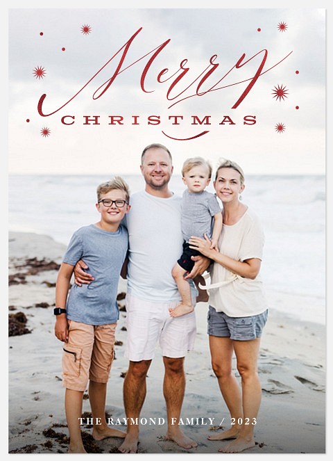 Starry Greeting Holiday Photo Cards