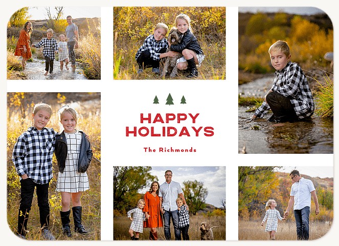 Little Trees Personalized Holiday Cards
