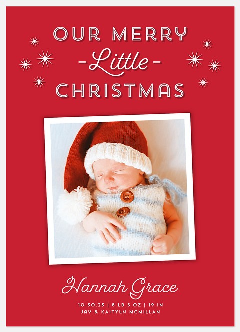 Little Christmas Holiday Photo Cards