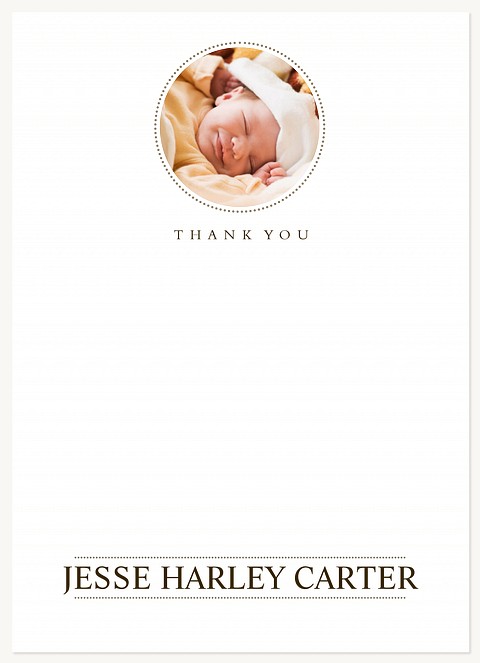 Roundabout Heart Baby Thank You Cards