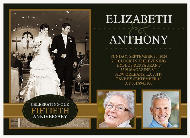 Together Forever Wedding Anniversary Invitations
