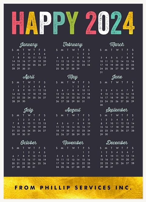 Mod Calendar | Business Holiday Cards