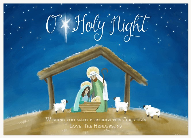 Holy Night  Christmas Cards