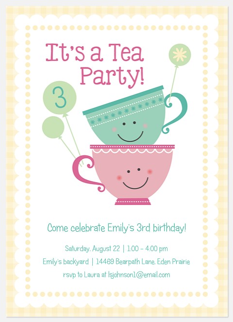 Cream & Sugar Kids' Birthday Invitations