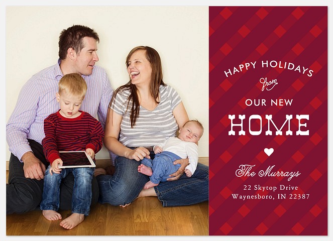 Charming Plaid Holiday Photo Cards