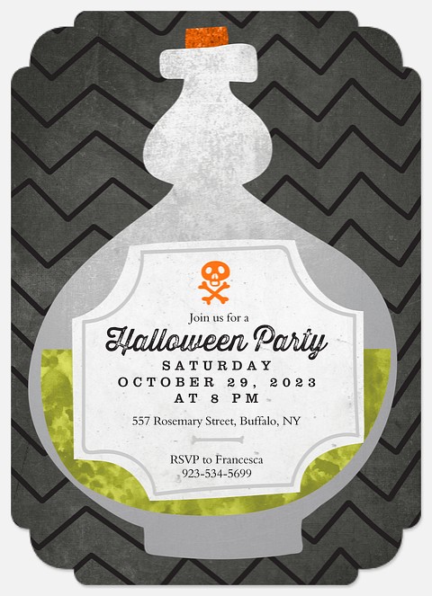 Spooky Potion Halloween Party Invitations