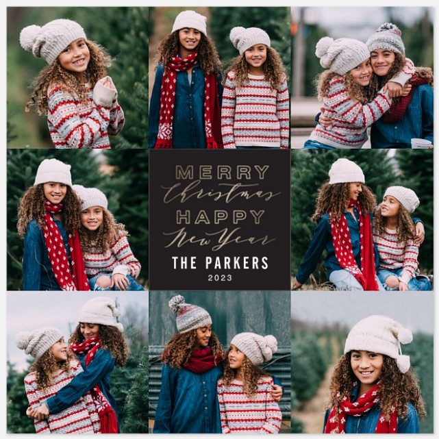Merry + Happy Holiday Photo Cards