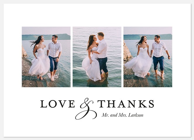 Love & Thanks Wedding Thank You Cards