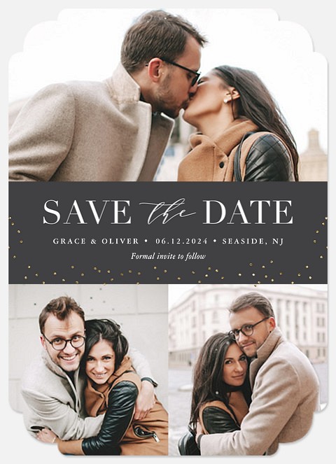 Heirloom Lights Save the Date Photo Cards