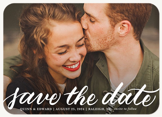 Handlettered Love Save the Date Cards