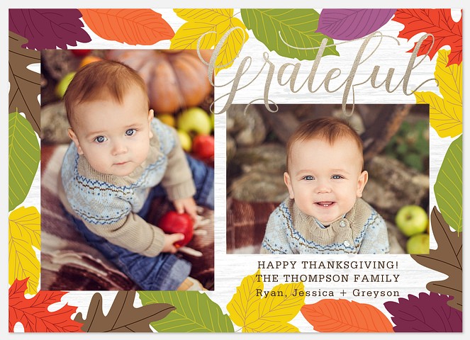 Vivid Fall Thanksgiving Cards