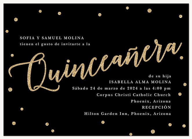 So Posh | Quinceañera Invitations