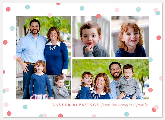 Cheerful Blessings Easter Photo Cards