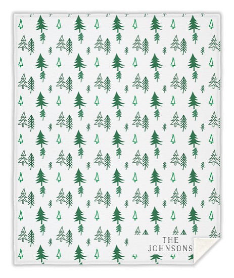 Pine Forest Custom Blankets