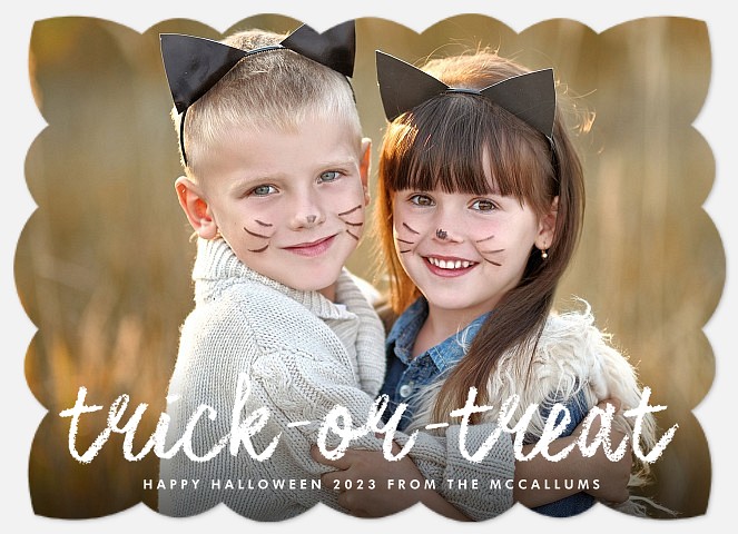 Whimsy Trick Halloween Photo Cards