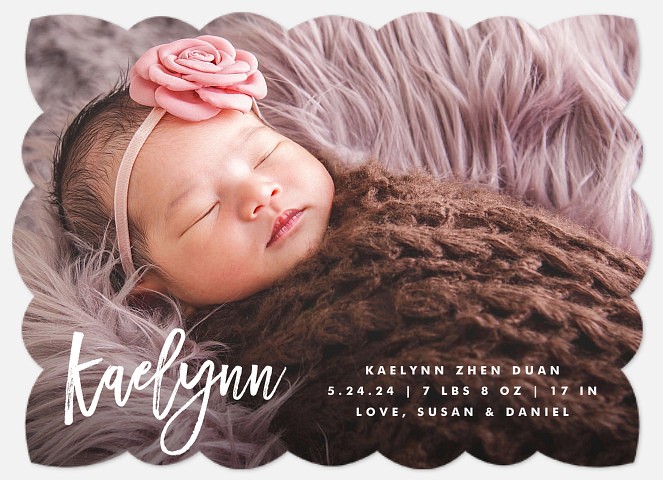 Signature Style Baby Birth Announcements