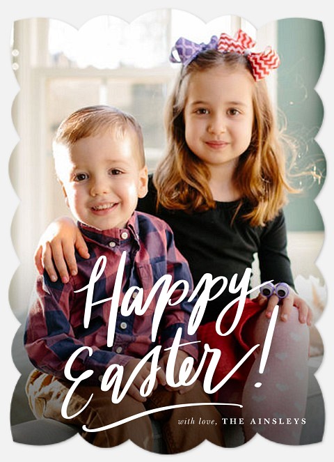 Lettered Easter Easter Photo Cards