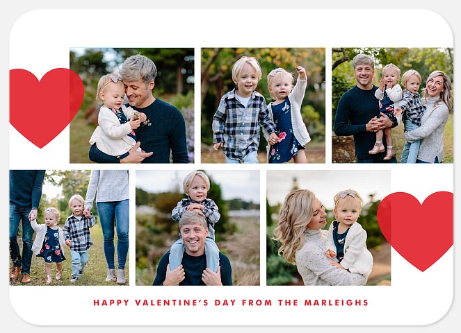 Full Hearts Valentine Photo Cards