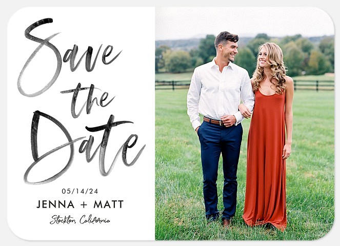 Boho Vibes Save the Date Photo Cards