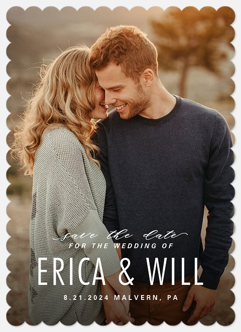 Stacked Vintage Save the Date Photo Cards