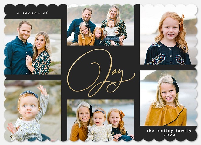 Effortless Joy Holiday Photo Cards