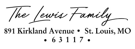 Artful Script | Custom Self-Inking Stamps