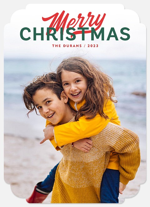 Classic Layers Holiday Photo Cards