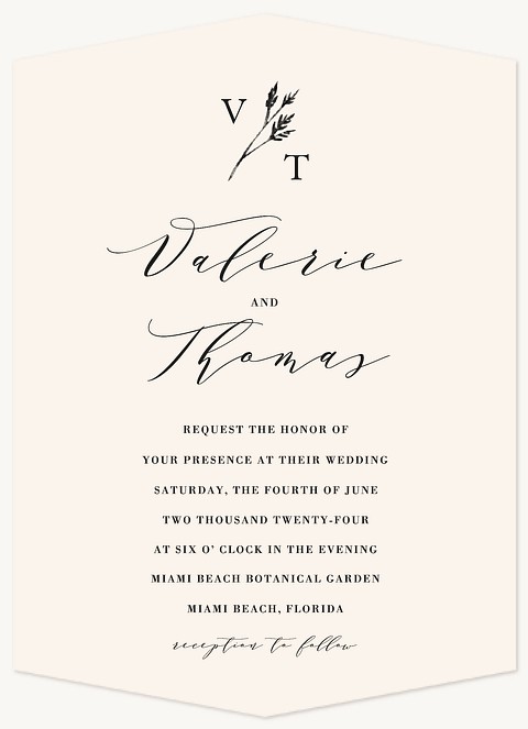 Poetic Wedding Invitations
