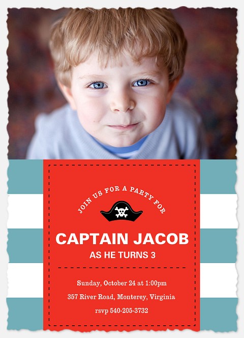 Captain's Call Kids' Birthday Invitations