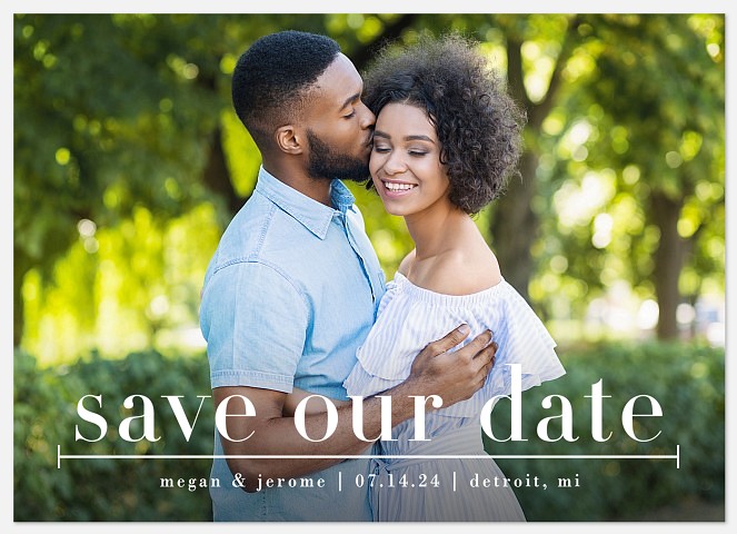 Simplified Save the Date Photo Cards