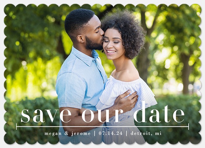 Simplified Save the Date Photo Cards