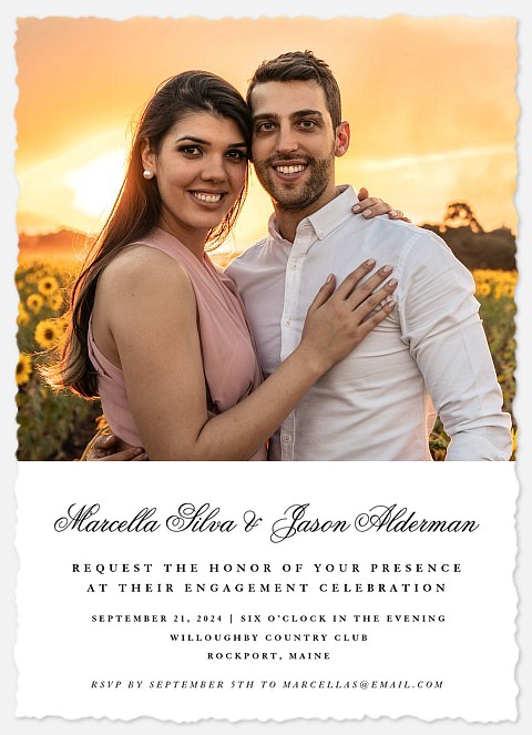 Classical Engagement Party Invitations