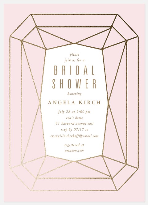 Diamond Bridal Shower Invitations