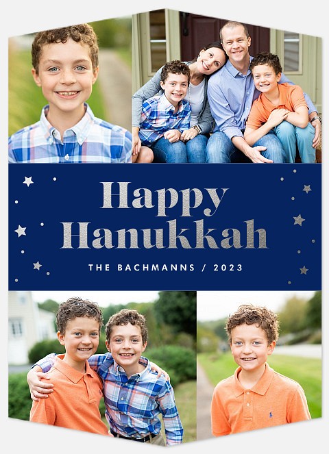 Shining Stars Hanukkah Photo Cards