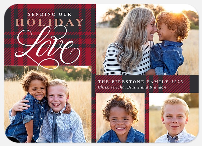 Holiday Flannel Holiday Photo Cards