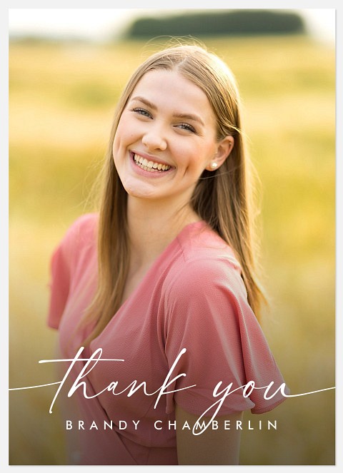 Casual Script Thank You Cards 