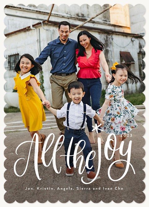 All The Joy Personalized Holiday Cards