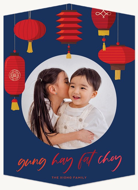 Shining Lanterns Chinese New Year Cards