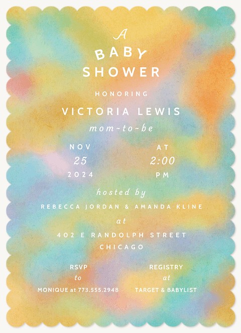 Fuzzy Blanket Baby Shower Invites