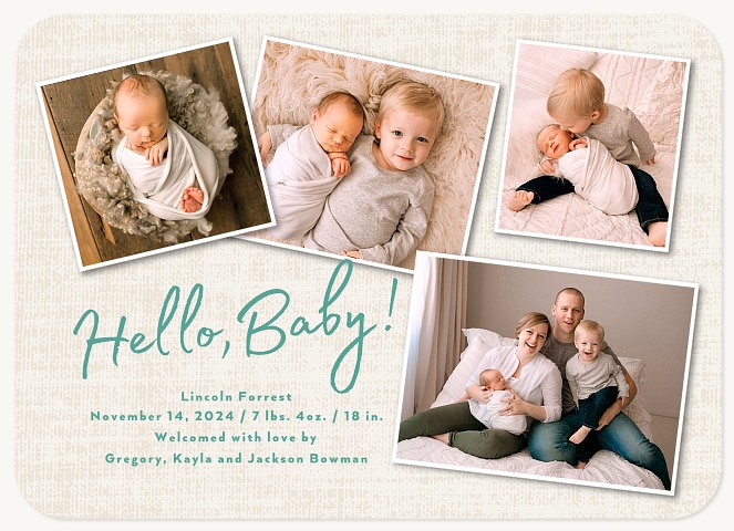 Baby Collage Baby Announcements