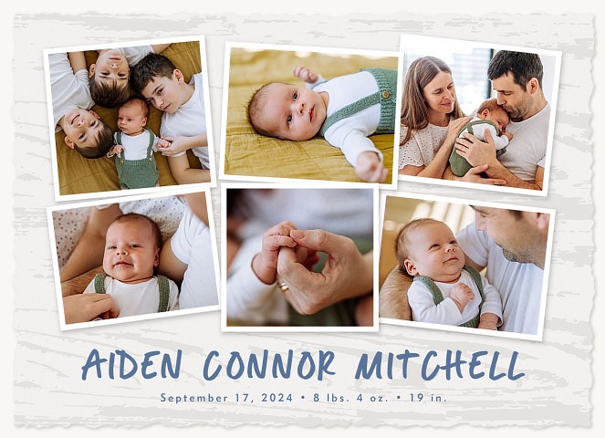 Rustic Addition Baby Announcements