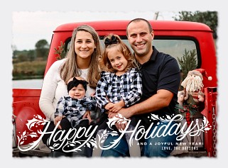 Holly Flourishes Card