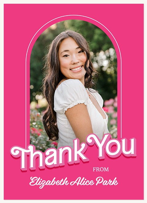 Pretty in Pink Thank You Cards 